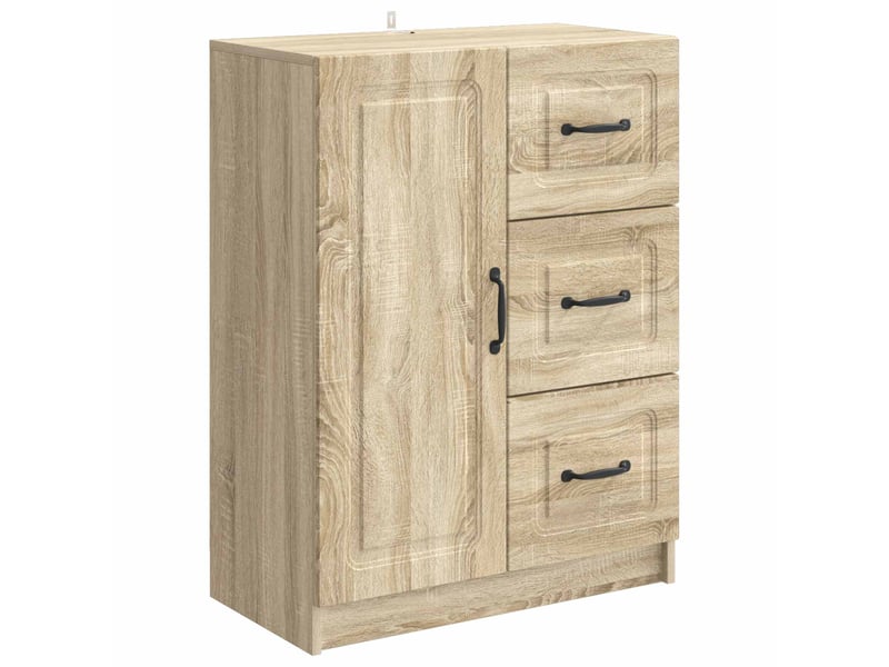  Buffet - bahut - meuble de rangement chêne sonoma 66 x 34,5 x 87 cm bois d'ingénierie  - Conforama A