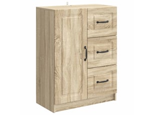 Buffet - bahut - meuble de rangement chêne sonoma 66 x 34,5 x 87 cm bois d'ingénierie