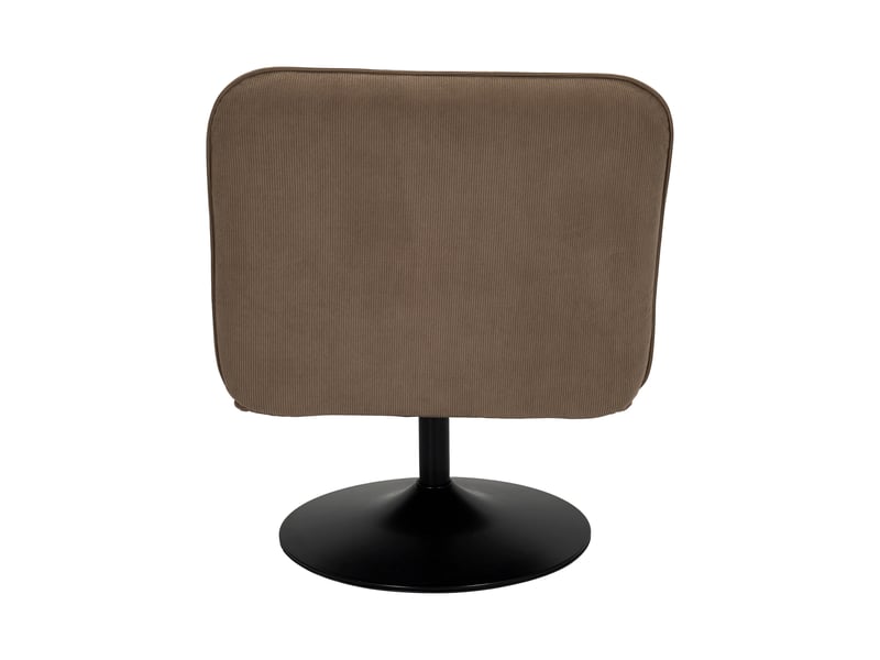  Fauteuil - home deco factory - jules - chic - pivotant - marron  - Conforama D