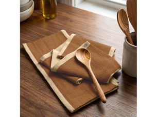 Lot de 2 torchons en coton 50x70 cm natalia lin, par soleil d'ocre