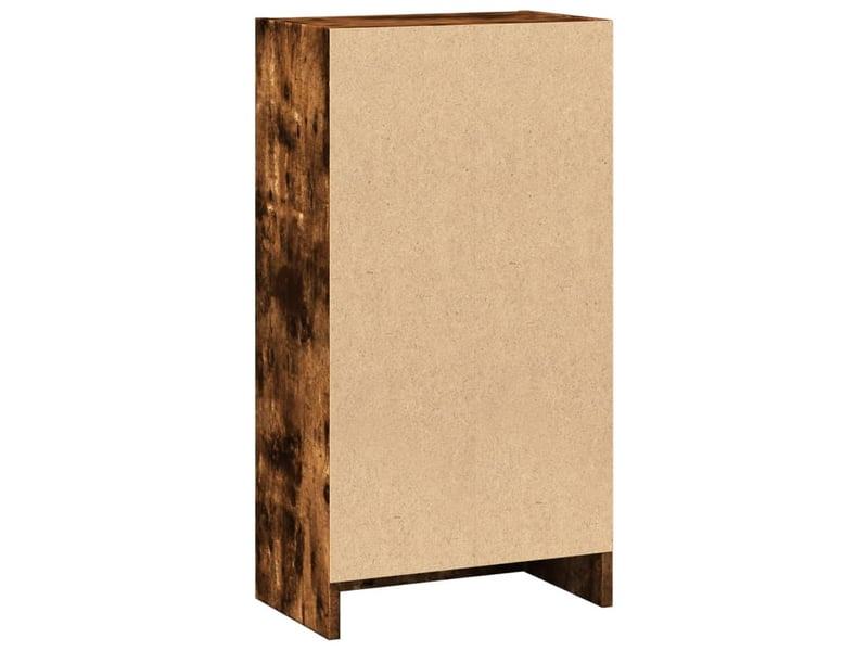  Bibliothèque, étagère de rangement chêne fumé 40x24x76 cm bois d'ingénierie  - Conforama E