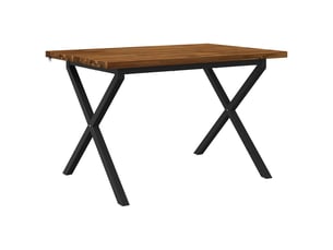 Vidaxl table à manger carrée 120 x 80 x 75 cm bois d'acacia massif