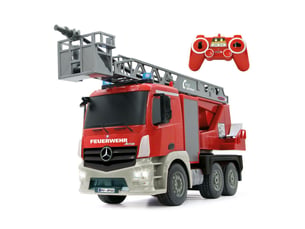Mercedes-benz antos echelle de pompiers tournant 1:20 2,4ghz fonction projection