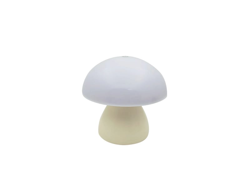  Veilleuse champignon à tapoter, lumière blanc chaud – lampe d'ambiance pour chambre, chevet et table-beige  - Conforama A