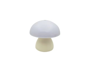 Veilleuse champignon à tapoter, lumière blanc chaud – lampe d'ambiance pour chambre, chevet et table-beige
