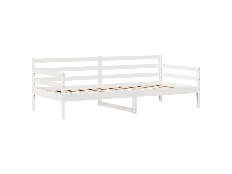  Lit simple- lit adulte -  lit de jour et tiroirs sans matelas blanc 90x200 cm bois massif  - Conforama D