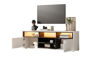 Meuble tv coloris bicolore 150 cm ULEVR  
