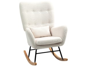 Fauteuil fixe  <strong></strong> Velours beige