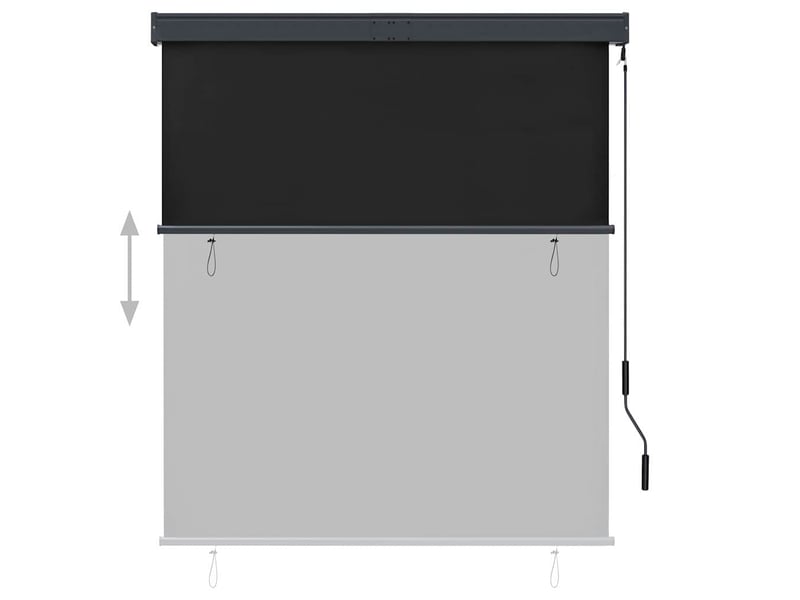  Store enrouleur, store roulant d'extérieur 140 x 250 cm anthracite cf47320  - Conforama C