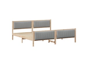 Lit 2 places 200x200 cm coloris marron
