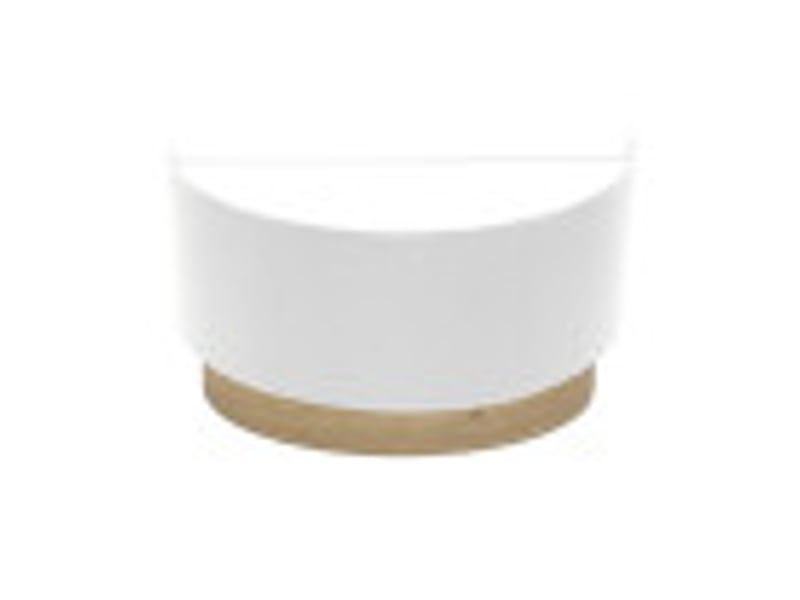  Applique murale fabrilamp tatiana blanc bois clair 1 x e27 17x30x15 cm 189161085 - Conforama B