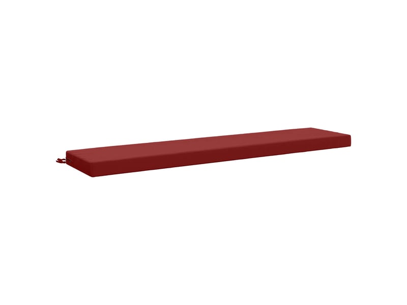 Lot de 2 coussins de banc, coussins d'assise soest 100 % polyester bordeaux cf57168 - Conforama D