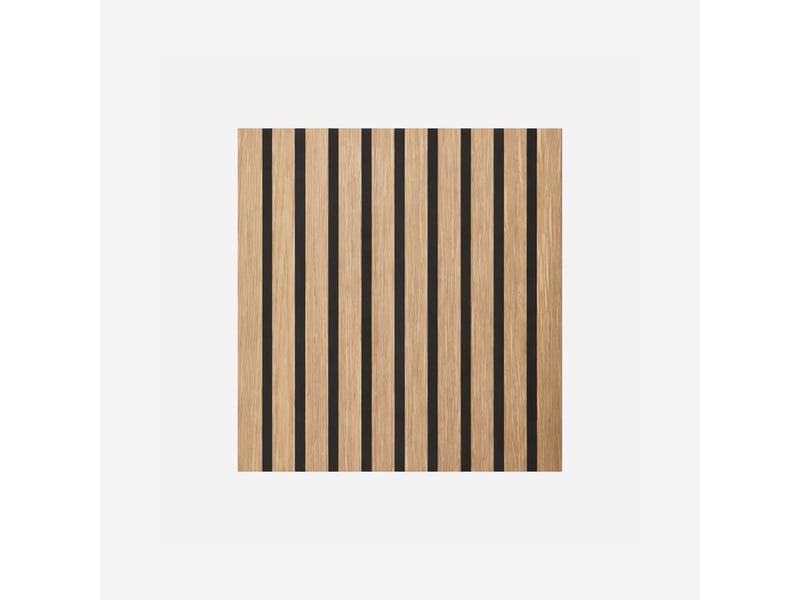Panneau acoustique à lames effet bois 12 pièces 60x60 cm - chêne - Conforama A