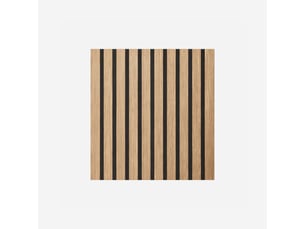 Panneau acoustique à lames effet bois 12 pièces 60x60 cm - chêne