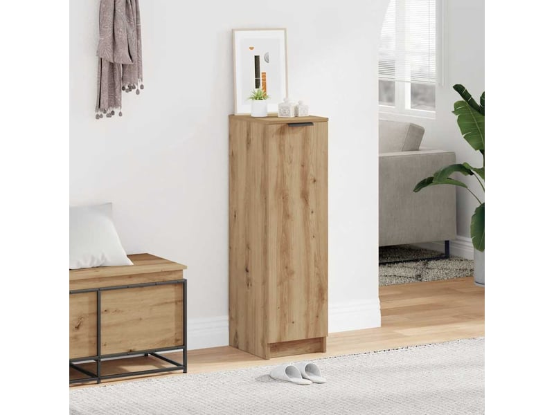  Meuble à chaussure | armoire à chaussures chêne artisanal bois d'ingénierie shl4538  - Conforama C