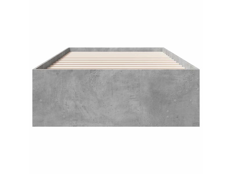  Lit simple- lit adulte -  cadre de lit sans matelas sonoma gris 90x200 cm  - Conforama D