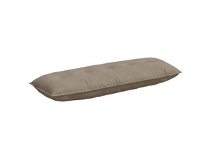 Coussin de dos, coussin de dossier taupe 140 x 50 cm tissu en microfibre cf55022