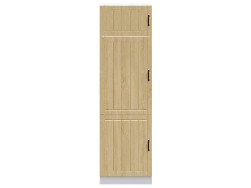  Meuble de rangement, armoire de cuisine lucca chêne sonoma bois d'ingénierie  - Conforama C