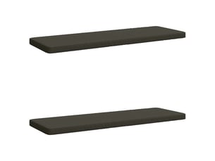 Lot de 2 coussins de banc, coussins d'assise vught 100 % polyester anthracite cf57779
