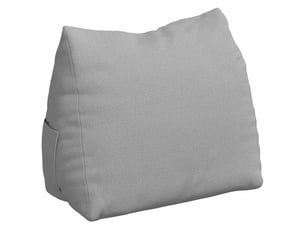 Coussin de dos, coussin de dossier gris nuage 45 x 20 x 35 cm tissu cf54741