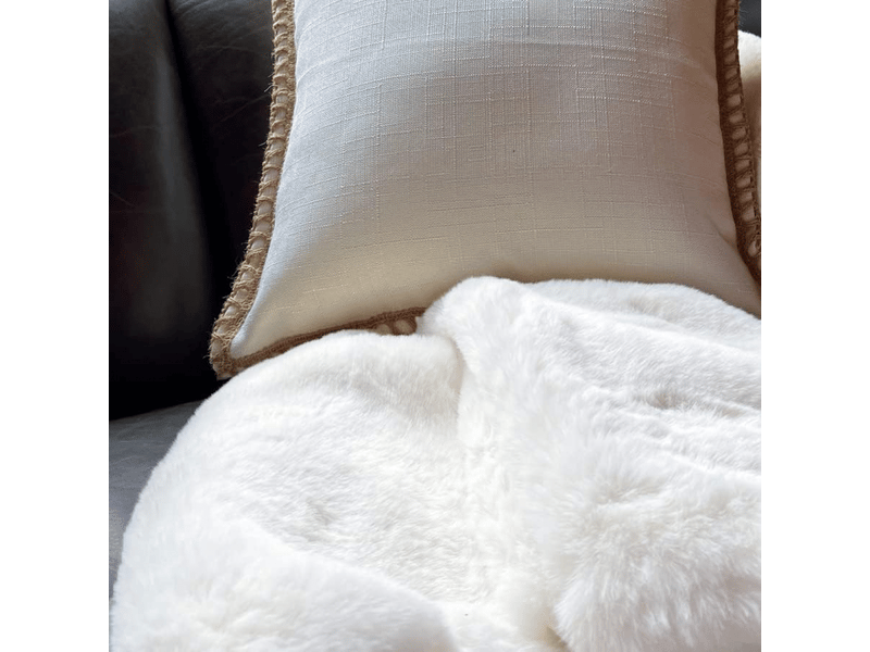  Tapis chambre blanc 60x180 cm fausse fourrure lavable descente de lit tapis moelleux salon doux poil ras grey fluffy runner ISG001299 - Conforama E
