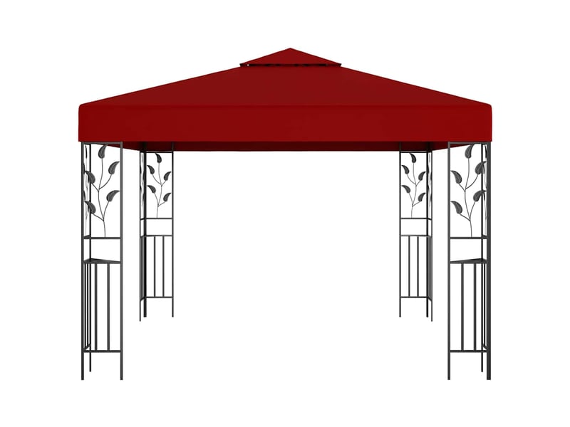  Tonnelle avec guirlande lumineuse à led 3x3 m bordeaux cf62465  - Conforama D