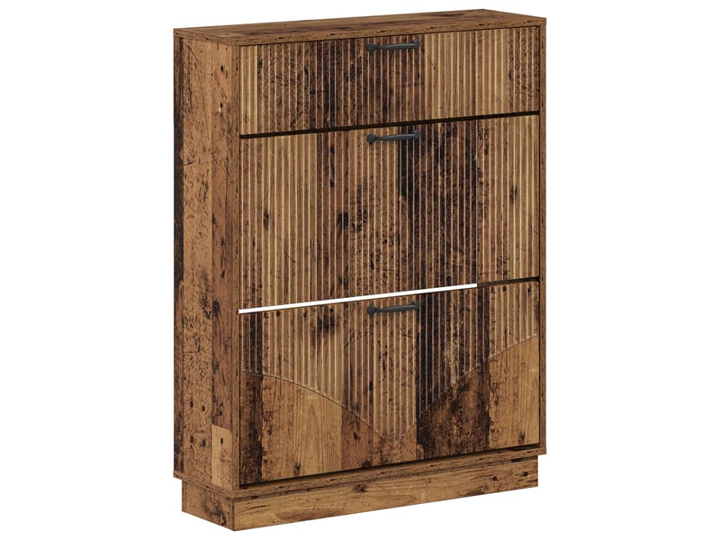  Meuble à chaussures, armoire à chaussures hoorn 78x24x100 cm bois d'ingénierie shl9663  - Conforama A