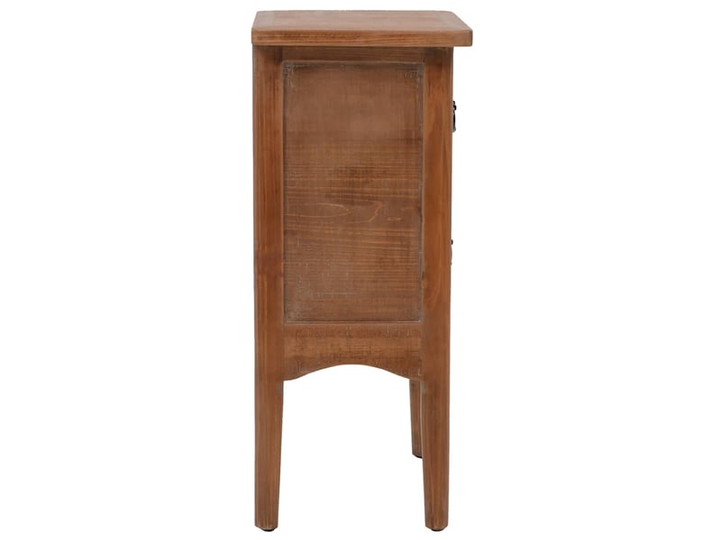  Table de chevet - cabinet de chevet - table de nuit bois de sapin massif 40 x 29 x 68 cm marron  - Conforama C