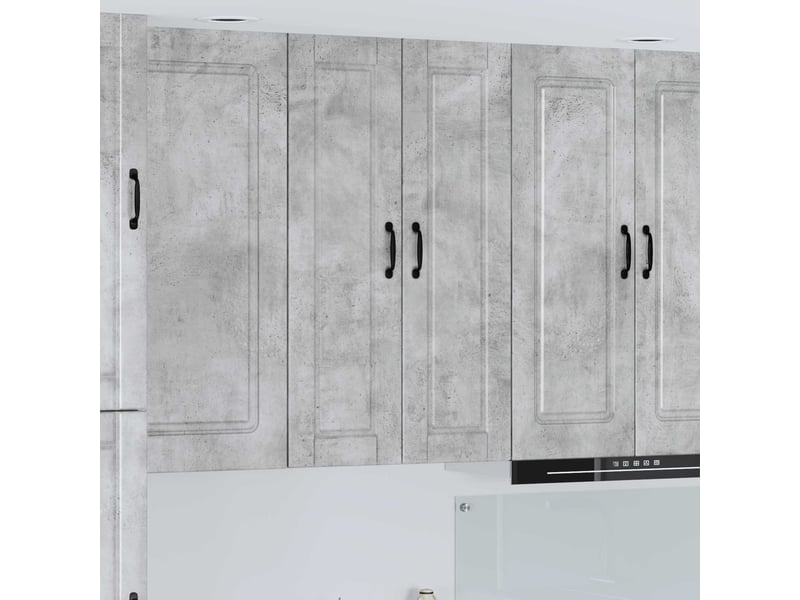 Meuble mural de cuisine, armoire de cuisine gris béton 30x31x100cm shl7938 - Conforama B