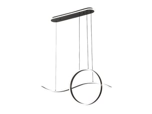 Fabrilamp style, suspension, moderne, led, 205 w, 17940 lm, 3000-4000-6000 k, noir, 60-100 x 100 x 15 cm