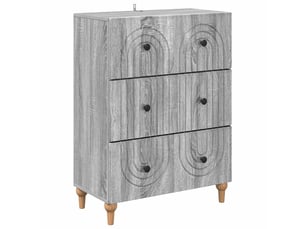 Armoire de rangement bureau, armoire à tiroirs sonoma gris 66 x 34,5 x 90 cm shl2521