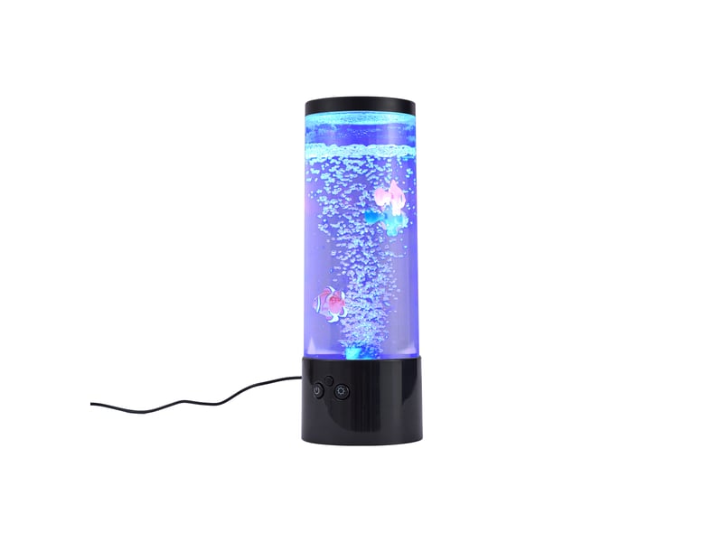  Tube à bulles noir 30 cm avec led rgb - sealife  - Conforama E