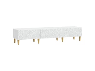 Meuble tv coloris blanc 147 cm <strong></strong>  <strong></strong>