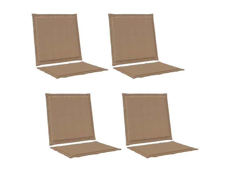  Coussins de siège et de dos polyester taupe 47 x 45 x 2 cm cf60815  - Conforama A