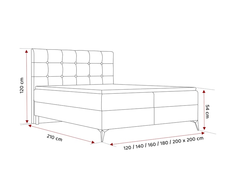  Lit coffre bailey - 180x200 cm - avec matelas et surmatelas - velours dense - crème BAILEY - Conforama E
