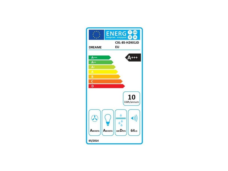  Hotte incline 60 cm z6000 hz60 noir aspiration 3d 600 m3h commande tactile ou gestes led 4 vitesses plus boost 64 db DRE6978841620128 - Conforama D