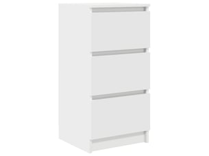 Buffet - bahut - meuble de rangement blanc 37,5x35x76 cm bois d'ingénierie