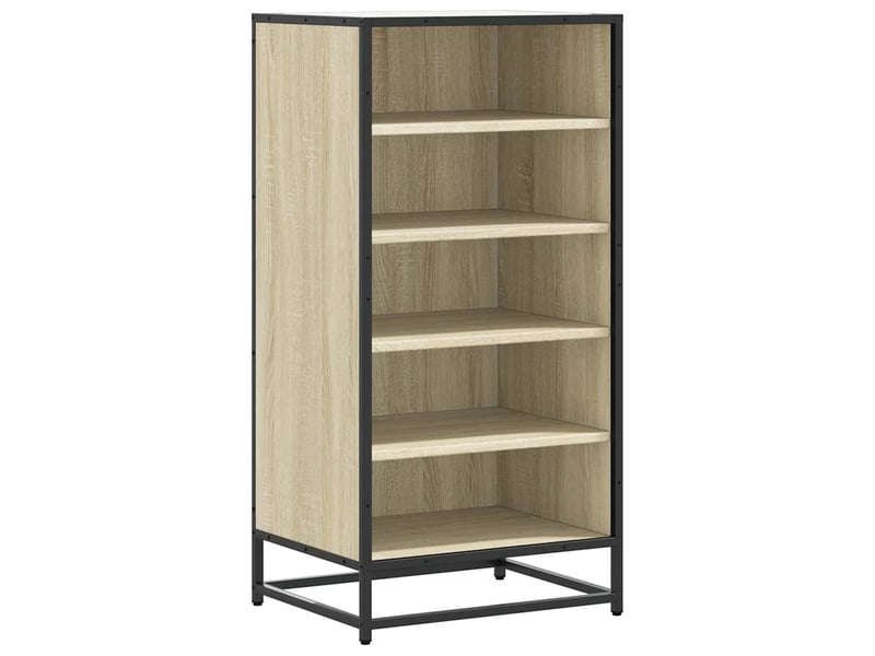  Étagère à chaussures chêne sonoma 48x38x97,5 cm bois ingénierie shl7687  - Conforama A