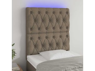 Tete de lit A poser largeur 80 cm taupe