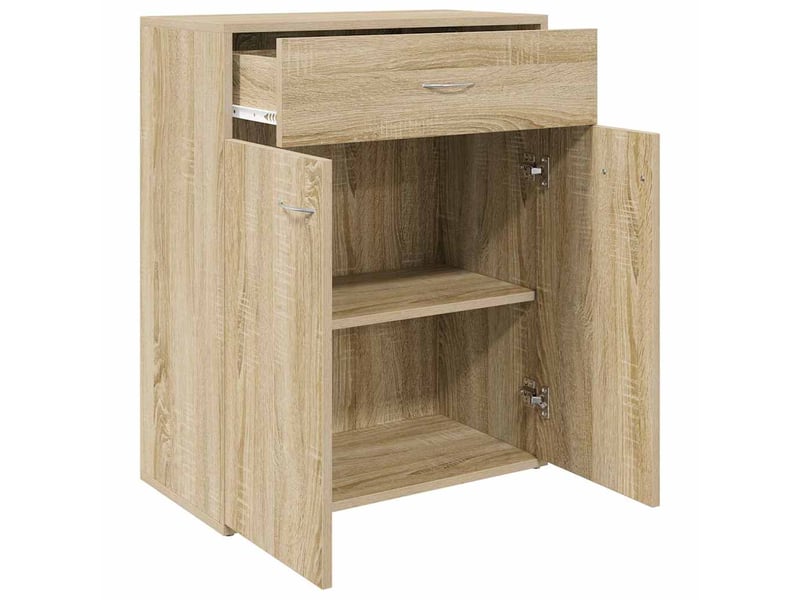  Buffet - bahut - meuble de rangement chêne sonoma 60x30x75 cm bois d'ingénierie  - Conforama D