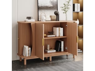 Buffet 2 porte(s) - 140 cm coloris naturel