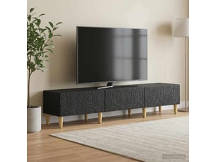 Meuble tv coloris noir 147 cm <strong></strong>  <strong></strong>