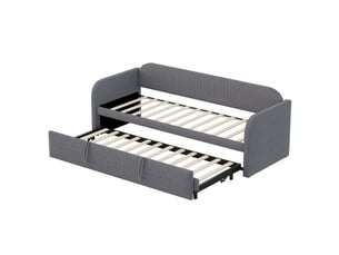 Lit extensible 90x190 cm   C-CRAFTLINK coloris gris