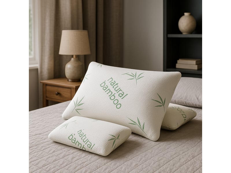 Oreiller mémoire de forme bambou, micro-perforé - collection bamboo - 40 x 70 cm PREMIUM - Conforama B