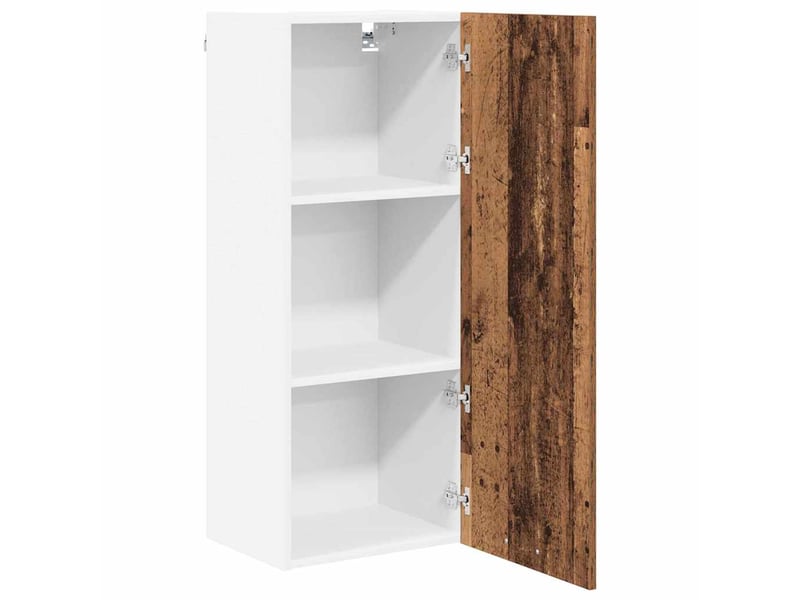  Meuble de rangement cuisine, armoire suspendue bois ancien 40x31x100cm shl3382  - Conforama E