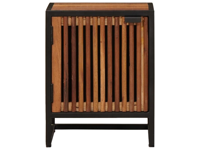  Table de chevet - cabinet de chevet - table de nuit faite main naturel 40 x 30 x 50 cm  - Conforama E
