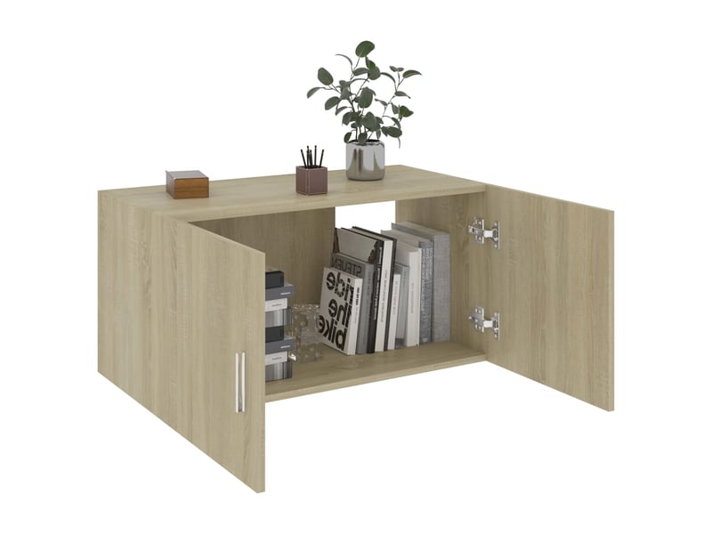  Armoire murale chêne sonoma 80x39x40 cm bois d'ingénierie  - Conforama E