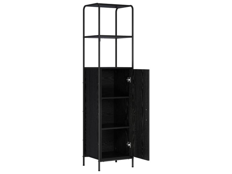  Haut armoire, armoire de rangement chêne noir 40x33x161 cm bois d'ingénierie shl35471  - Conforama C