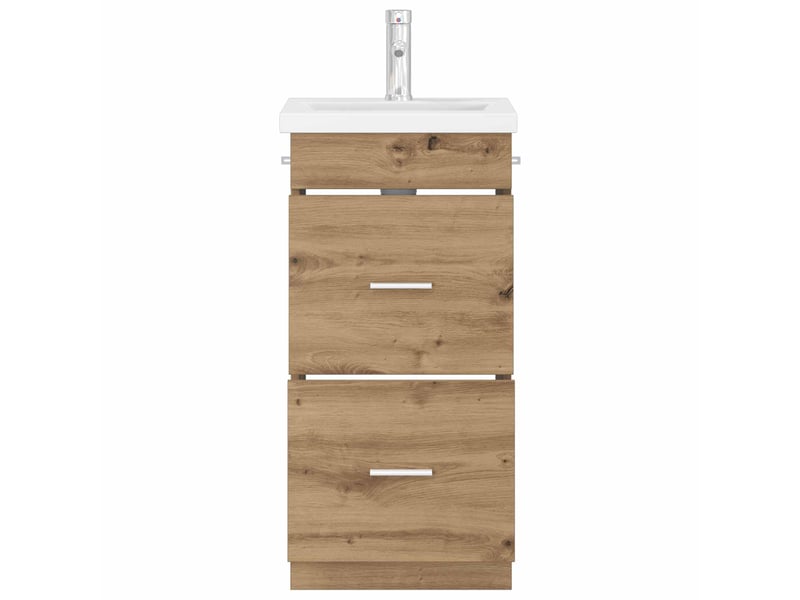 Meuble de salle de bain avec évier chêne artisanal shl2221 - Conforama C