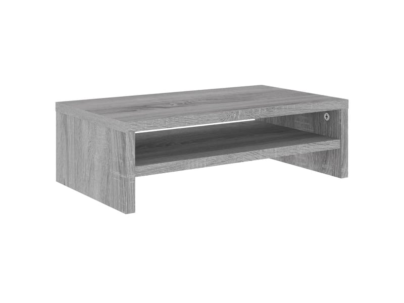  Support de moniteur sonoma 42 x 24 x 13 cm bois d'ingénierie gris 02_0029227  - Conforama A